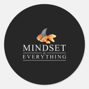 Mindest Is Everything - Motivational Quote Insrati Classic Round Sticker