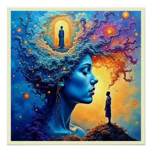 Mindful Cosmic Journey Poster