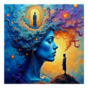 Mindful Cosmic Journey Poster