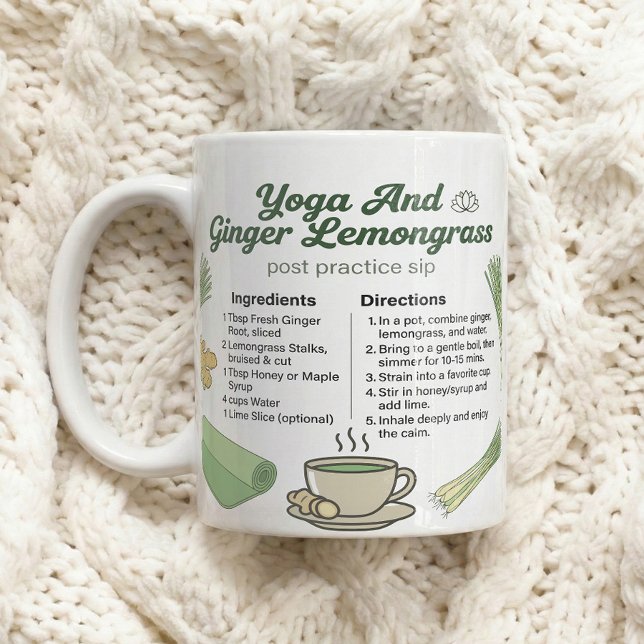 Mindful Ginger Lemongrass Tea Ritual Coffee Mug (Creator Uploaded)