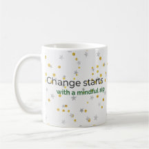 Mindful Gold & Silver Coffee Mug