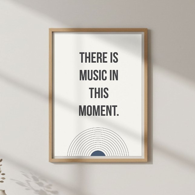 Mindful Living Quote. Calm Minimal Poster (Creator Uploaded)