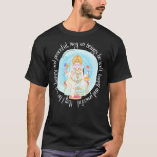 Mindful Lotus Ganesh Spiritual Divine Yoga Meditat T-Shirt