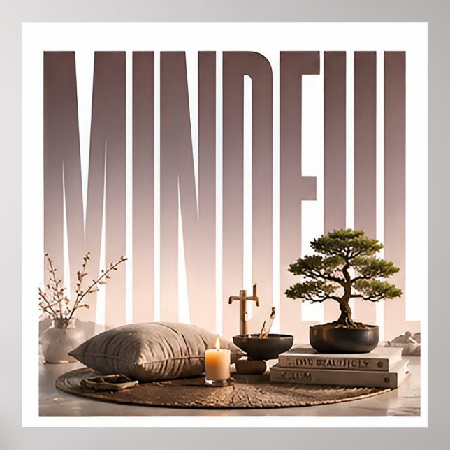 Mindful Luxury Wellness Editorial Graphic Poster (Front)
