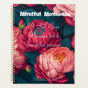 Mindful Moments:Elegant Peonies Self-Care Planner