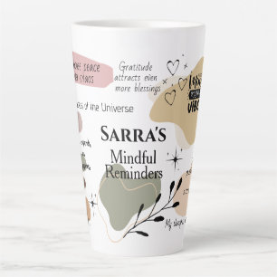 Mindful Reminders Manifestation Latte Mug