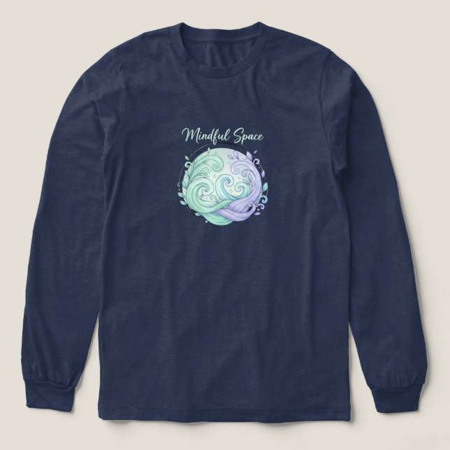 Mindful Space - Pastel Serenity Design Tri-Blend Shirt (Design Front)