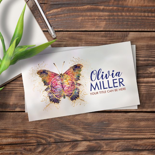 Mindful Wings - Butterfly Brain Business Card (Creator Uploaded)