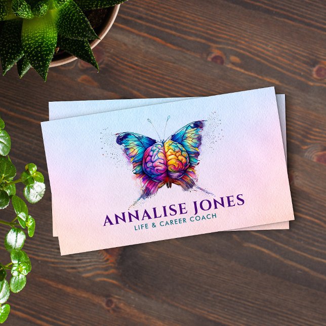Mindful Wings - Butterfly Brain Business Card (Creator Uploaded)