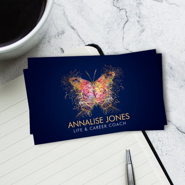 Mindful Wings - Butterfly Brain Business Card (Creator Uploaded)
