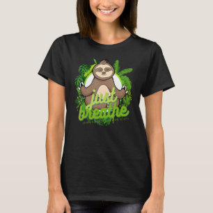 Mindful Zen Sloth  Loving Kindness Meditation Yoga T-Shirt