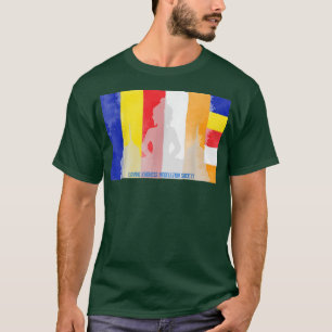 Mindfulness Buddha Buddhist Flag Spiritual Yoga Me T-Shirt