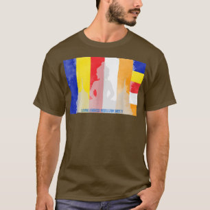 Mindfulness Buddha Buddhist Flag Spiritual Yoga Me T-Shirt