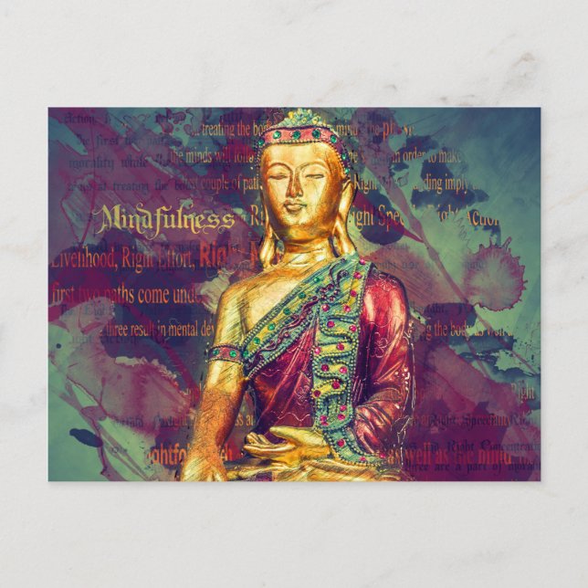 Mindfulness Buddha Postcard (Front)