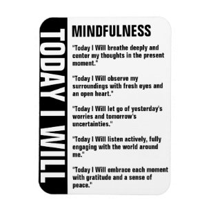 Mindfulness Goals Reminder Customise Magnet