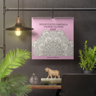 Mindfulness Mandala 2024 Coloring Calendar