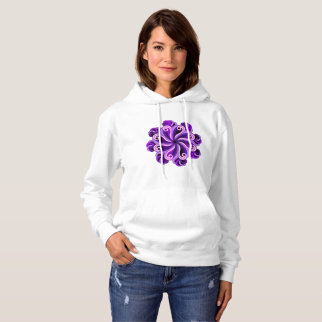 Mindfulness Mandala Design women Hoodie (Front Full)