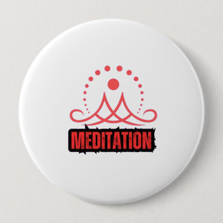 Mindfulness Meditation 10 Cm Round Badge
