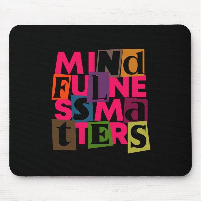 Mindfulness S Sticker  Mouse Pad (Front)