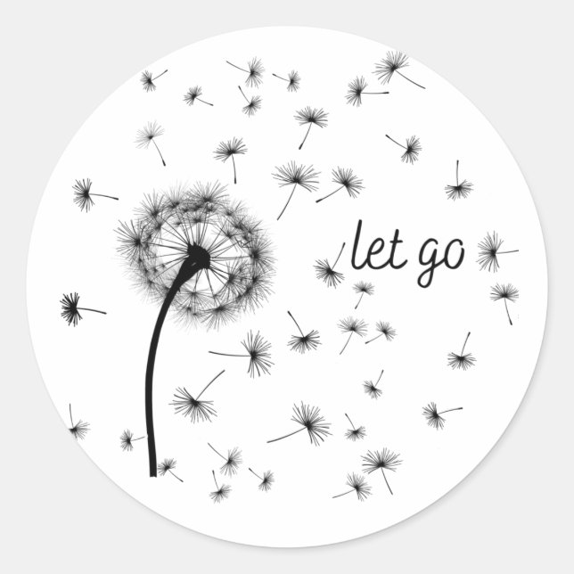 Mindfulness Seal Let Go Dandelion Script (Front)