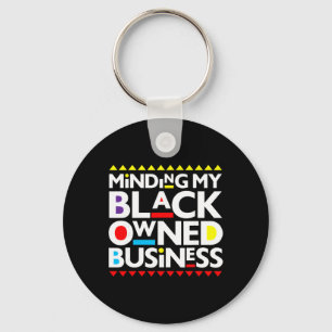 Minding My Black Owned Business African History Mo Key Ring