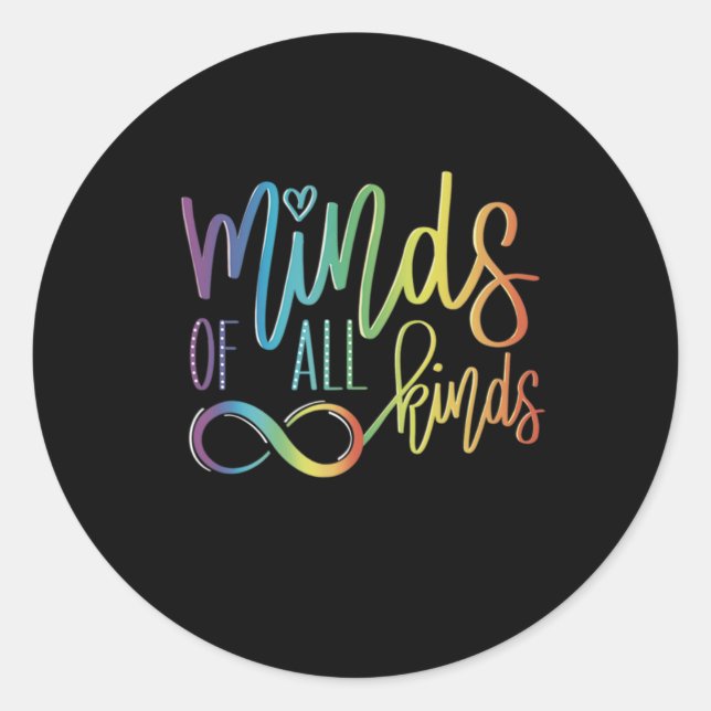 Minds Of All Kinds  Classic Round Sticker (Front)