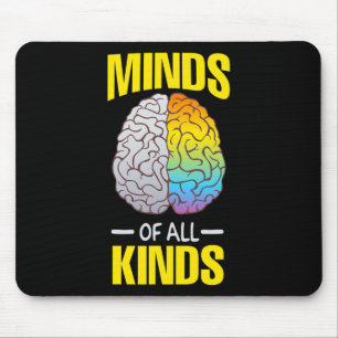 Minds Of All Kinds Neurodiversity AHDH LD Awarenes Mouse Pad