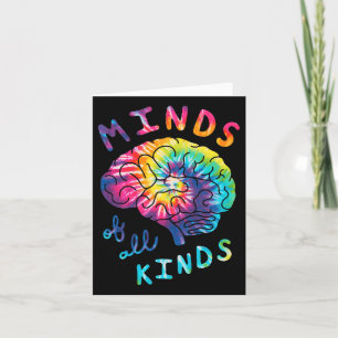 Minds Of All Kinds Neurodiversity Tie Dye Autism A Card