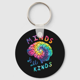 Minds Of All Kinds Neurodiversity Tie Dye Autism A Key Ring