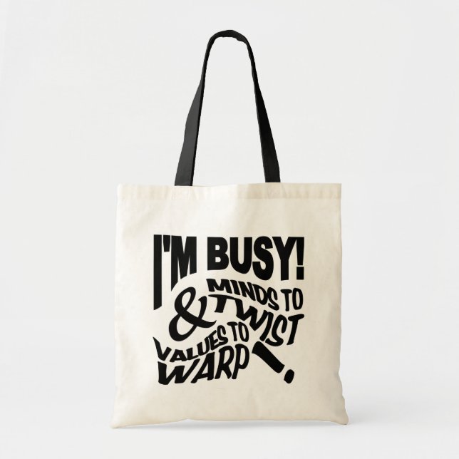 Minds to Twist bag - choose style & colour (Front)