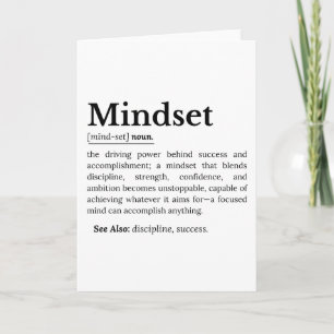 Mindset Definition Quote Card