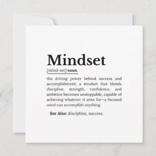 Mindset Definition Quote Invitation