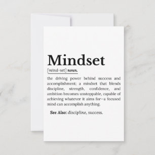 Mindset Definition Quote RSVP Card