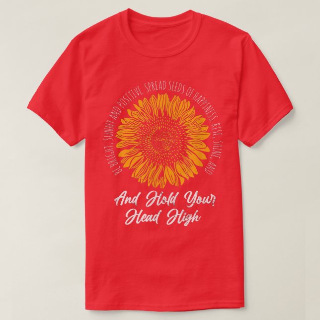 Mindset Friendly Advice Sunflower Lover Sunny Insp T-Shirt (Design Front)