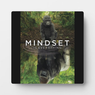 Mindset Is Everything - Gorilla Motivational Plaque