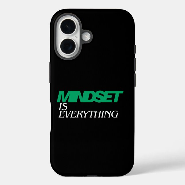 Mindset is Everything, Inspirational, Motivational Case-Mate iPhone Case (Back)