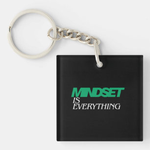 Mindset is Everything, Inspirational, Motivational Key Ring