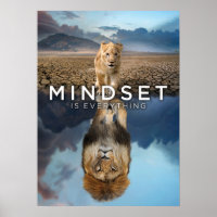 Mindset Is Everything - Lion Reflection