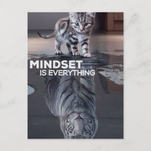 mindset is everything poster postcard