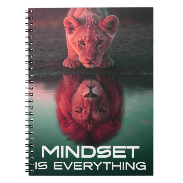 Mindset Is Everything – Unlock Your Full Potential Notebook (Front)