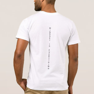 Mindset is Everything White Puzzle T-shirt