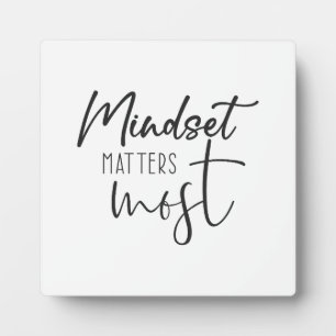 Mindset Matters Most - Hustle Success Motivational Plaque