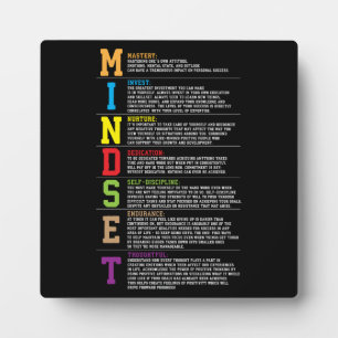 Mindset Motivational Acronym For Success Plaque