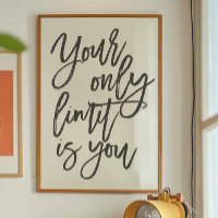 Mindset Quote Minimalist Modern Black and White