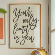 Mindset Quote Minimalist Modern Black and White