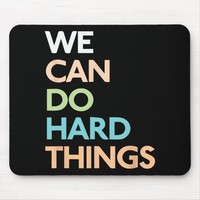 Mindset Teacher Quotes Motivational Sayings Teachi Mouse Pad (Front)