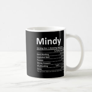 Mindy Nutrition Personalised Name Funny Christmas Coffee Mug