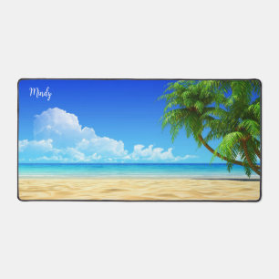 Mindy's Beautiful Beach Day Desk Pad