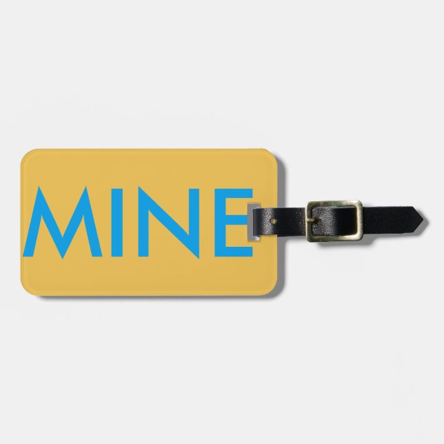 Mine luggage tag (Front Horizontal)