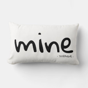 Mine   personalised with name lumbar cushion